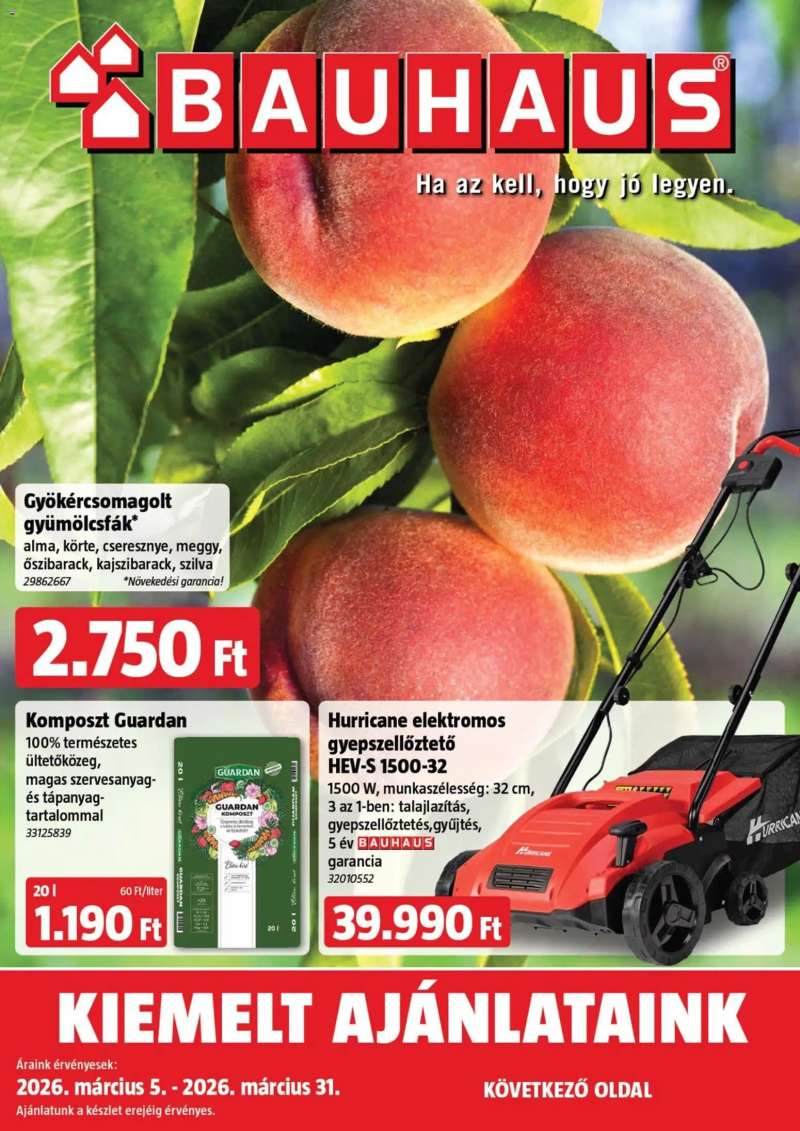 Bauhaus Bauhaus akciós újság 1 oldal