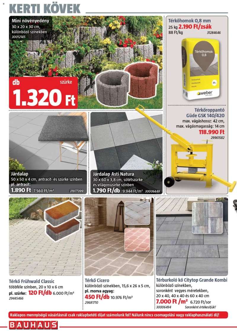 Bauhaus Bauhaus akciós újság 14 oldal