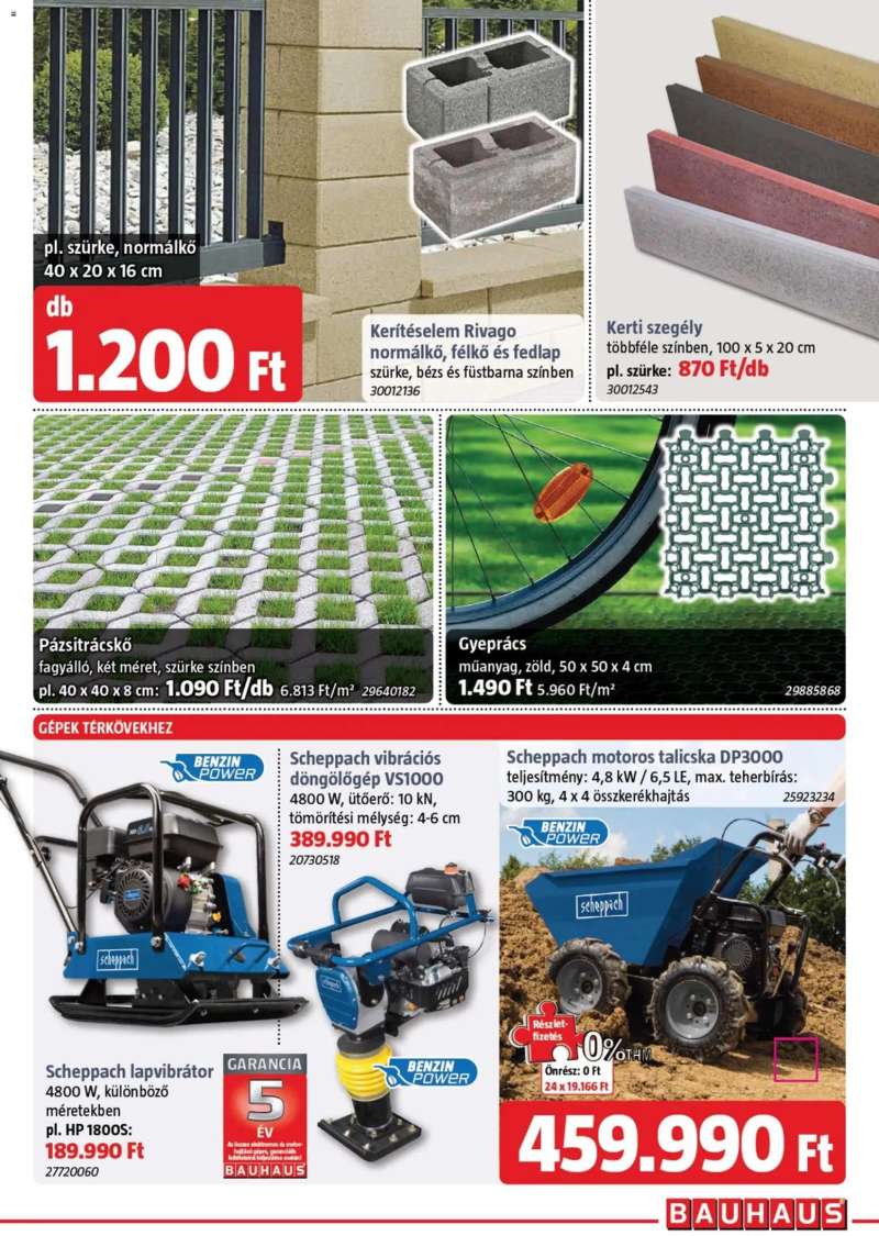 Bauhaus Bauhaus akciós újság 15 oldal