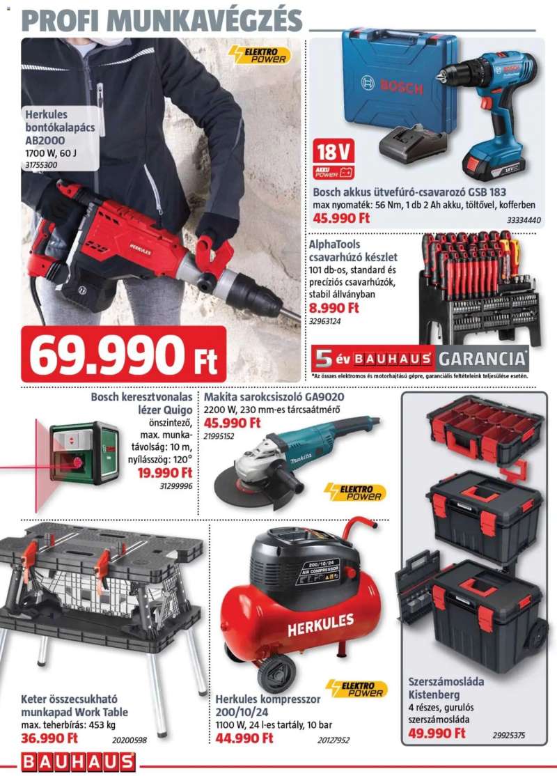 Bauhaus Bauhaus akciós újság 22 oldal