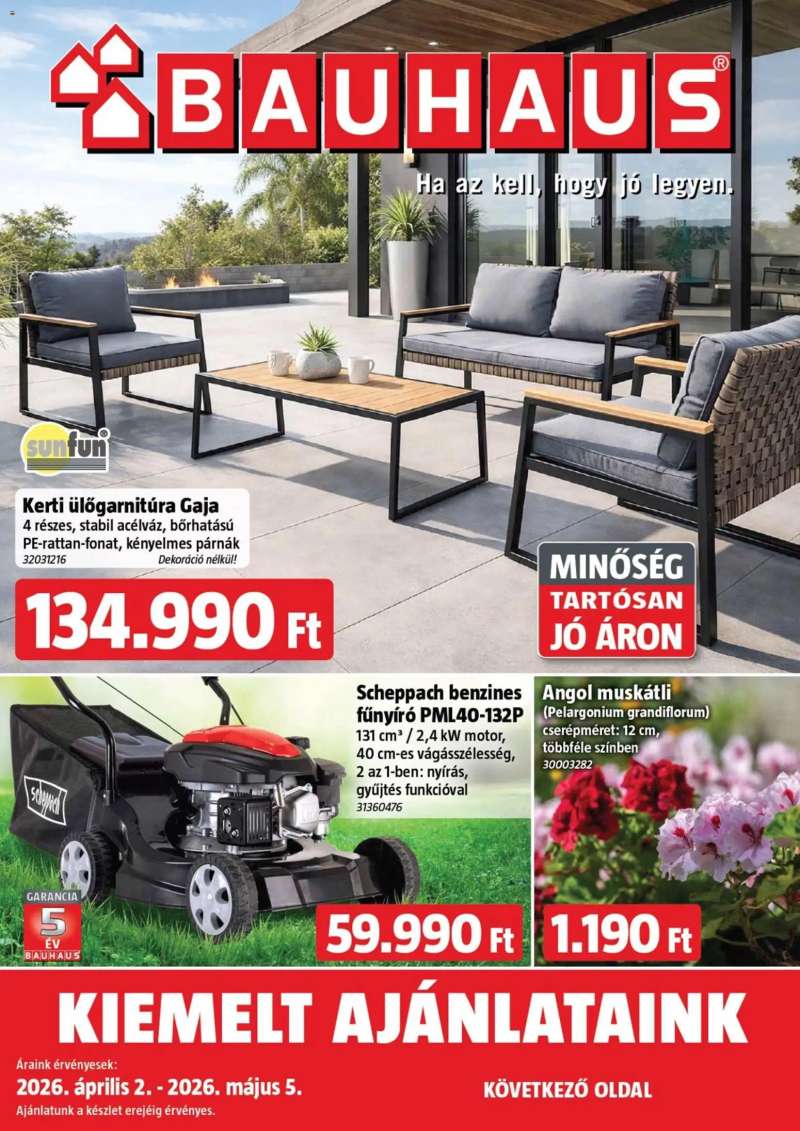 Bauhaus Bauhaus akciós újság 1 oldal
