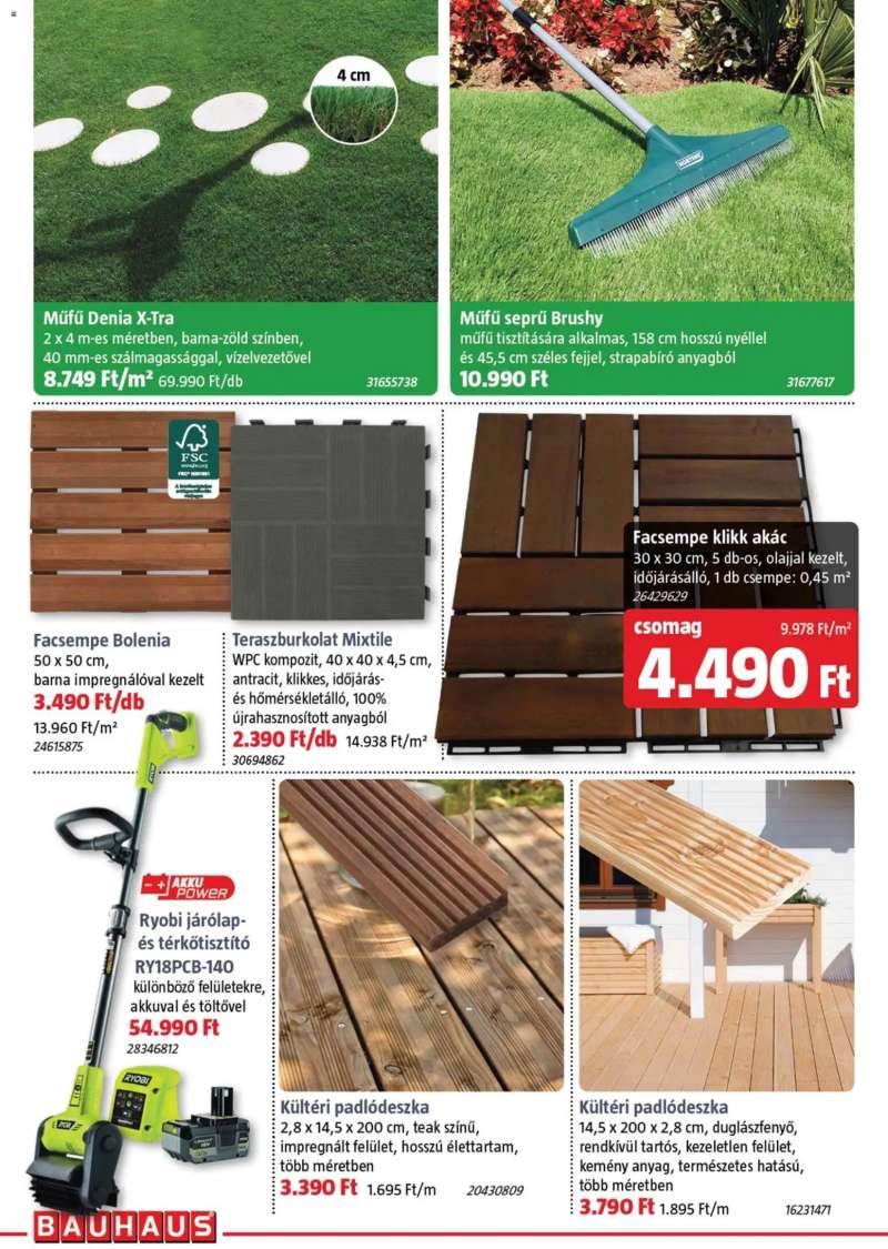 Bauhaus Bauhaus akciós újság 16 oldal