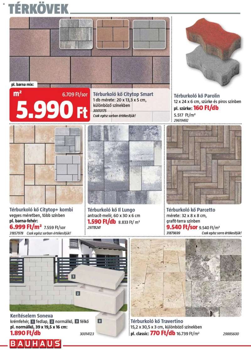 Bauhaus Bauhaus akciós újság 18 oldal