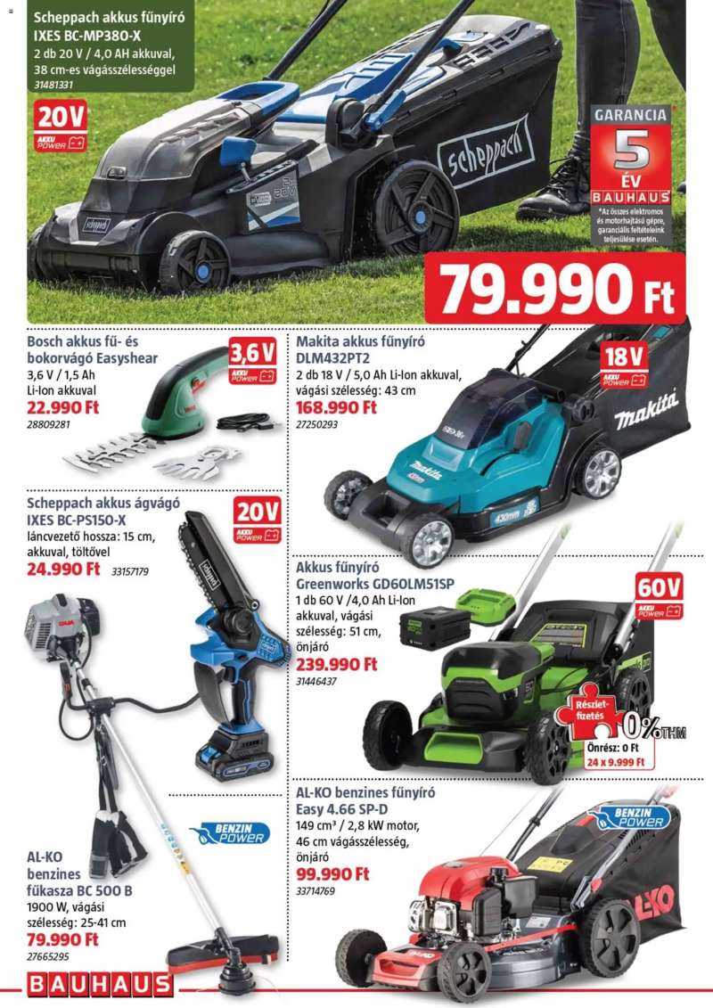 Bauhaus Bauhaus akciós újság 20 oldal