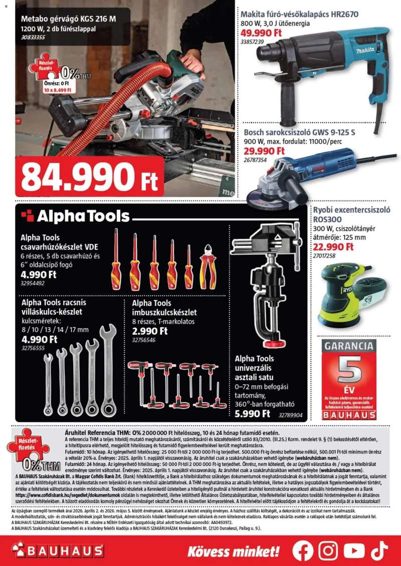 Bauhaus Bauhaus akciós újság 32 oldal