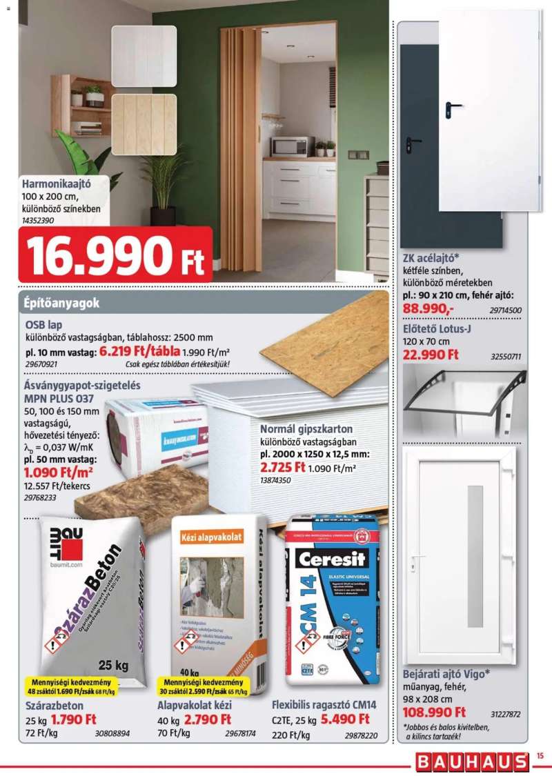 Bauhaus Bauhaus szórólap 15 oldal