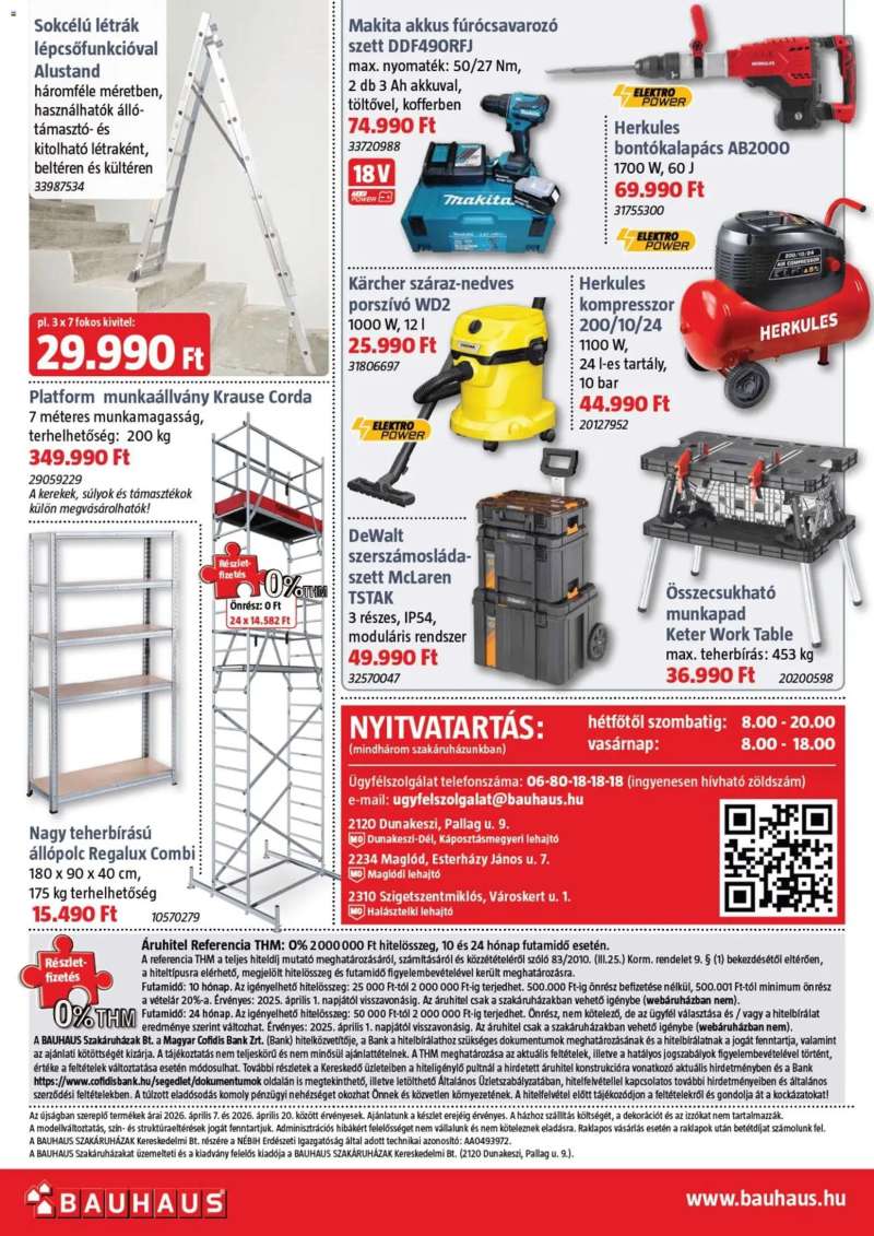 Bauhaus Bauhaus szórólap 16 oldal