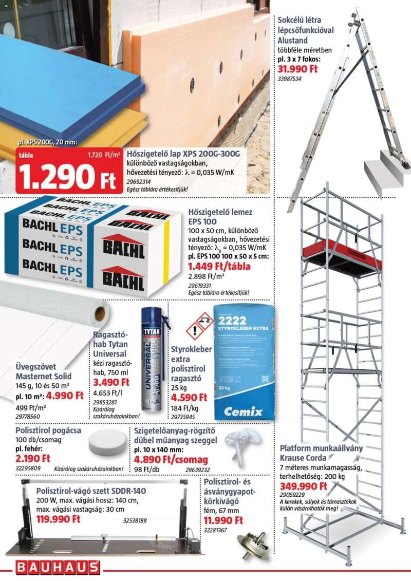 Bauhaus Bauhaus akciós újság 6 oldal
