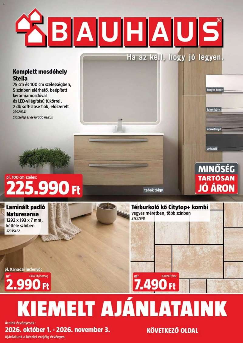 Bauhaus Bauhaus akciós újság 1 oldal