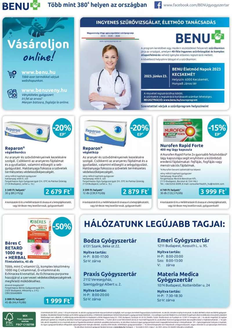BENU Gyógyszertárak Magazin 13 oldal