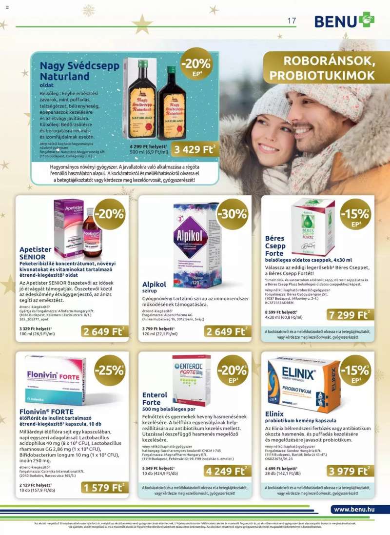 BENU Gyógyszertárak Akciós Újság BENU Gyógyszertárak 17 oldal