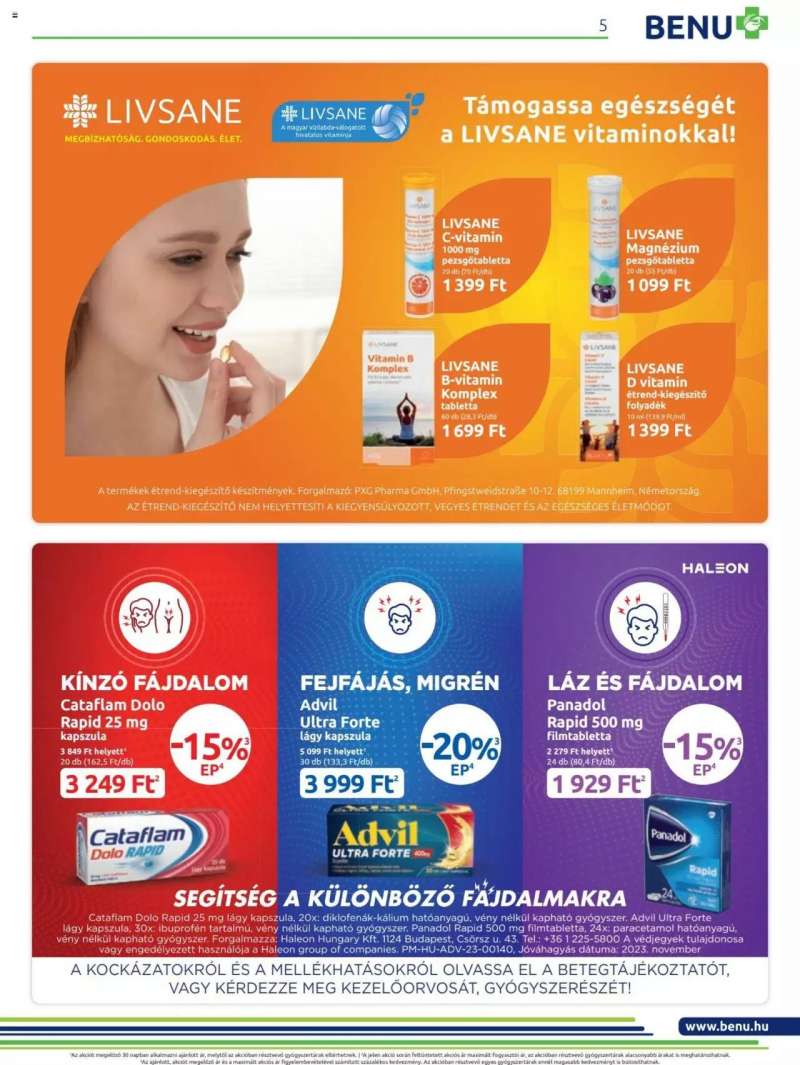 BENU Gyógyszertárak BENU akcios-kiadvany JANUAR 2024 5 oldal
