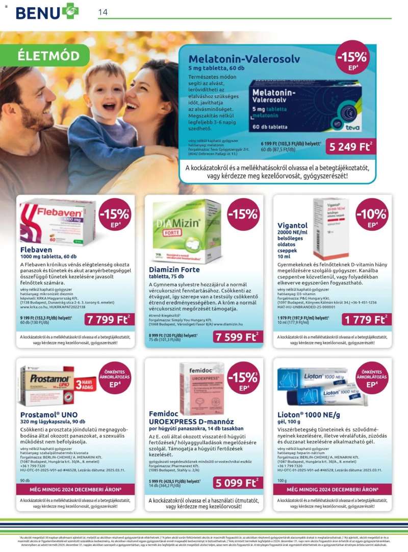 BENU Gyógyszertárak Akciós újság BENU Gyógyszertárak 13 oldal