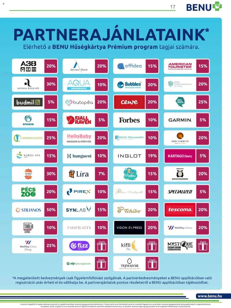 BENU Gyógyszertárak Akciós újság BENU Gyógyszertárak 16 oldal