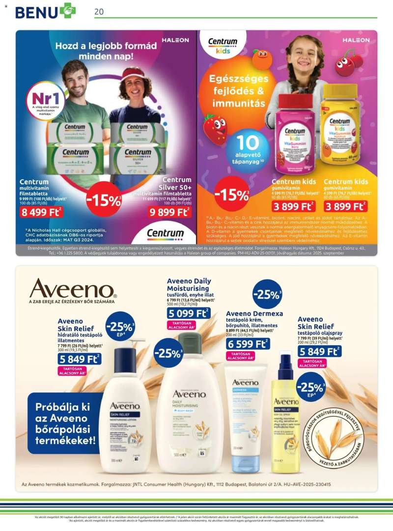 BENU Gyógyszertárak Akciós újság BENU Gyógyszertárak 19 oldal