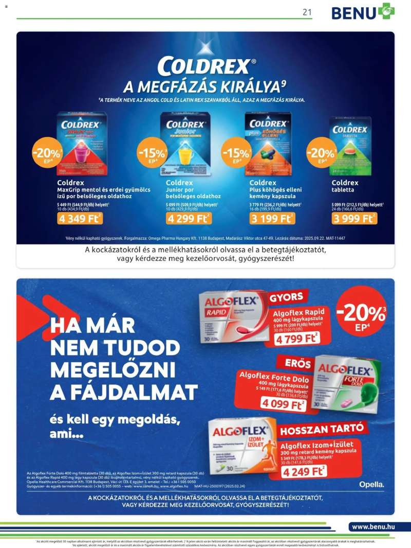 BENU Gyógyszertárak Akciós újság BENU Gyógyszertárak 20 oldal
