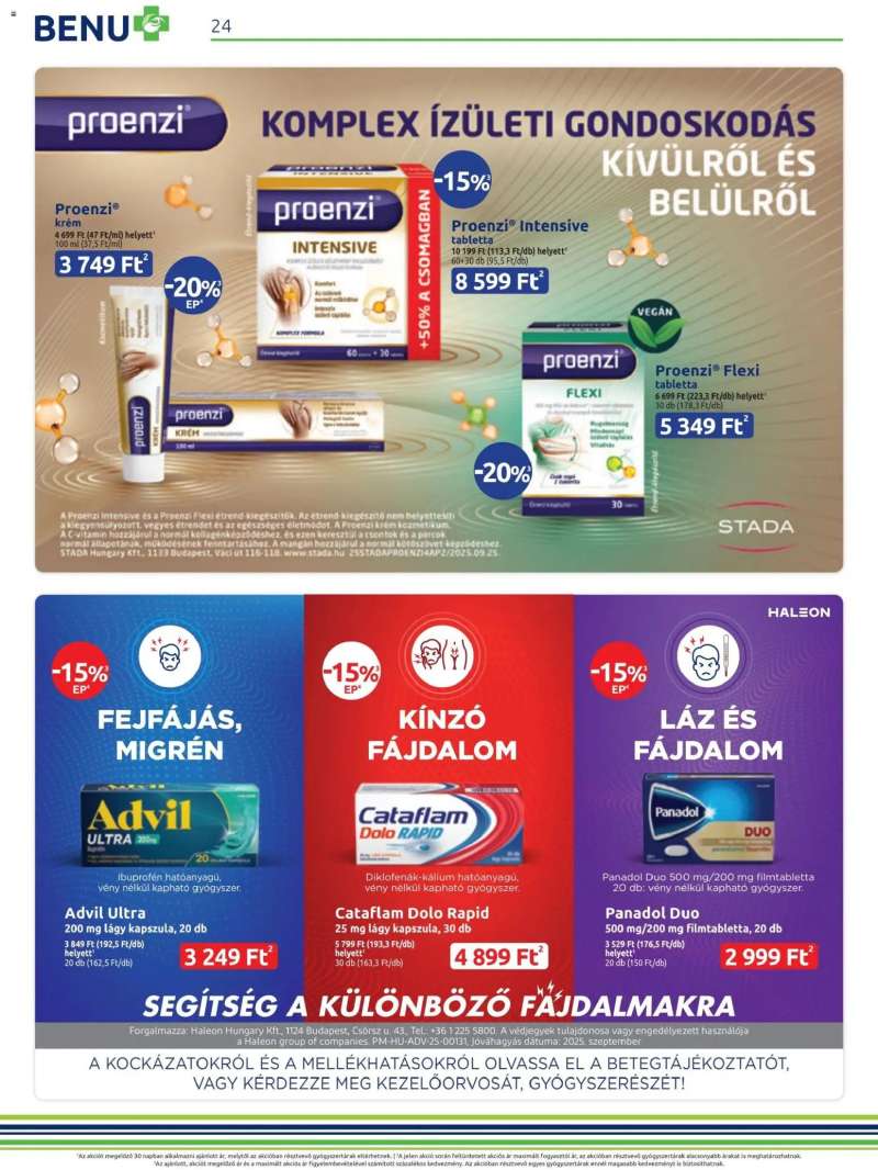 BENU Gyógyszertárak Akciós újság BENU Gyógyszertárak 23 oldal