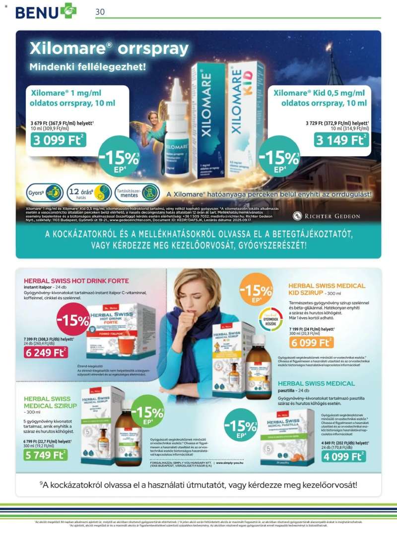 BENU Gyógyszertárak Akciós újság BENU Gyógyszertárak 29 oldal
