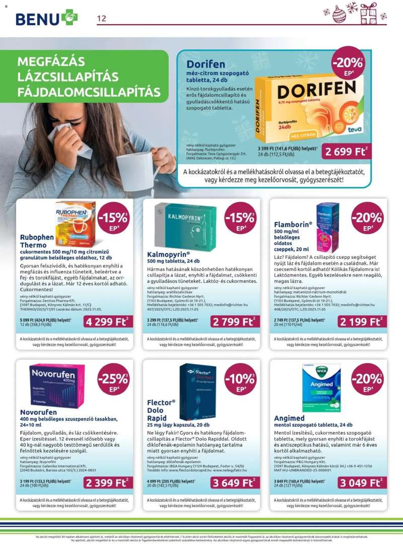 BENU Gyógyszertárak Akciós újság BENU Gyógyszertárak 12 oldal