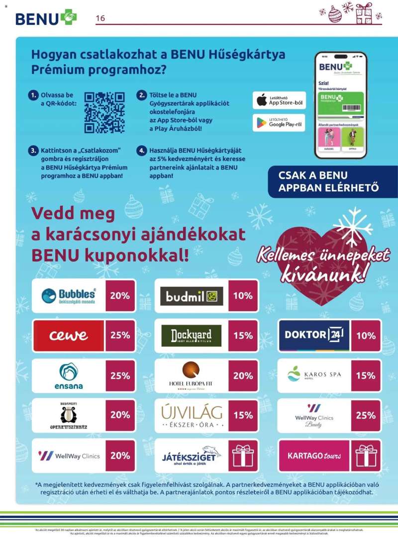 BENU Gyógyszertárak Akciós újság BENU Gyógyszertárak 16 oldal