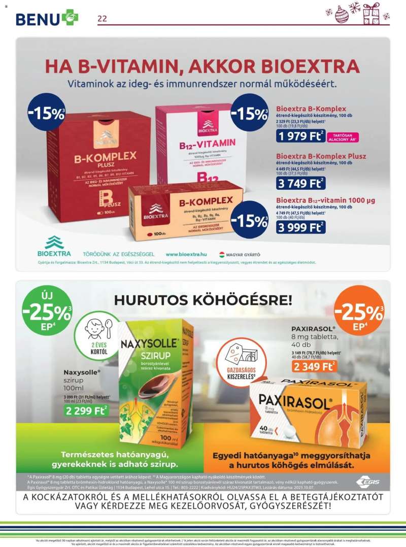BENU Gyógyszertárak Akciós újság BENU Gyógyszertárak 22 oldal