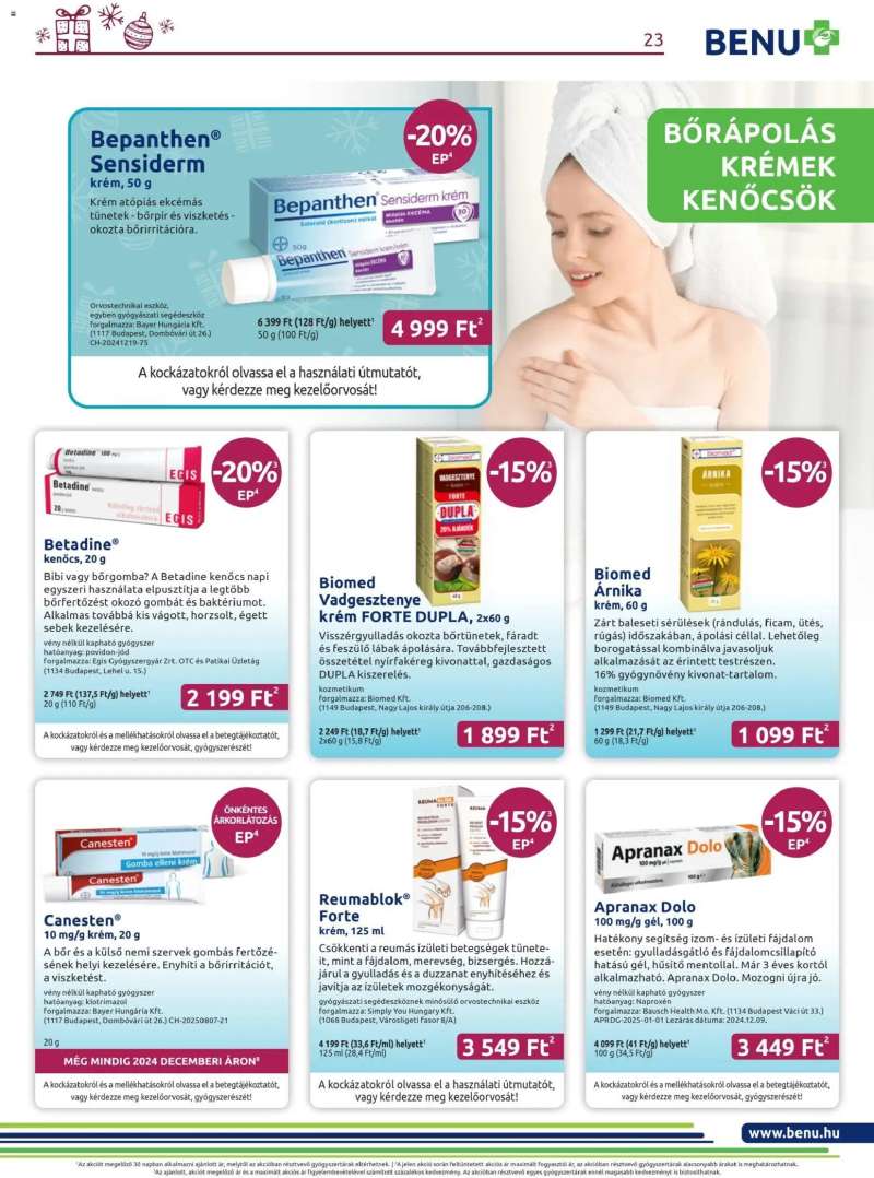 BENU Gyógyszertárak Akciós újság BENU Gyógyszertárak 23 oldal
