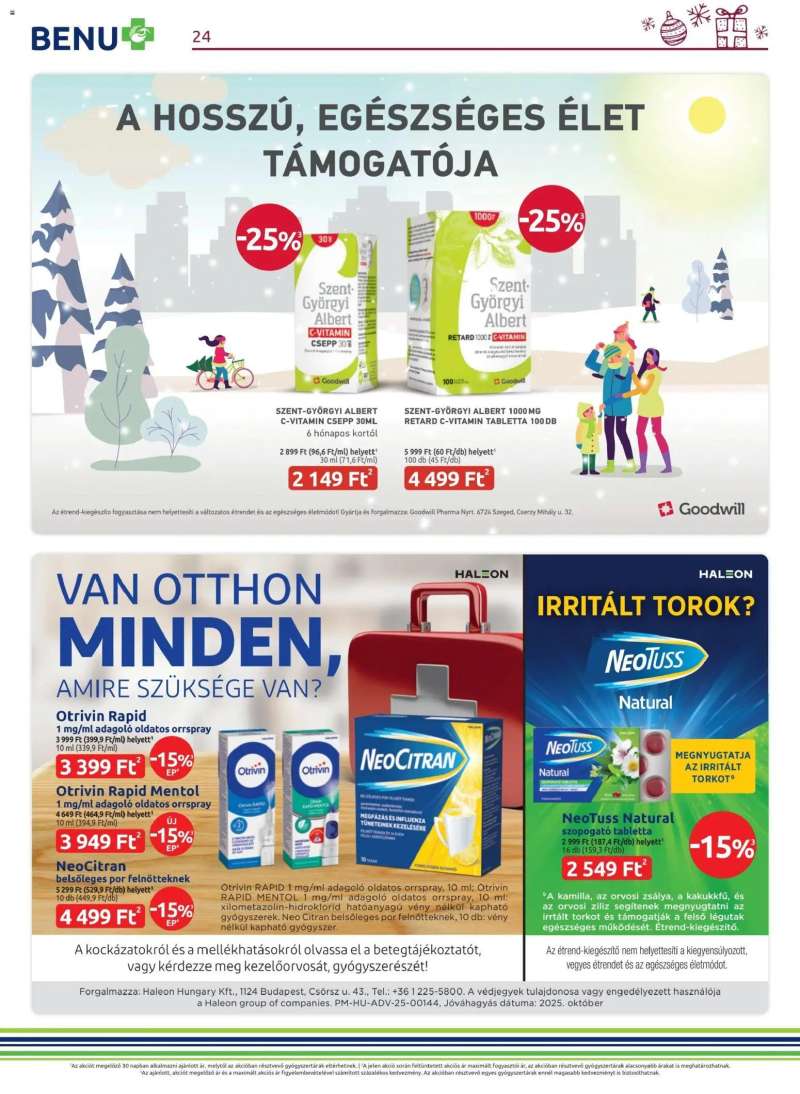 BENU Gyógyszertárak Akciós újság BENU Gyógyszertárak 24 oldal