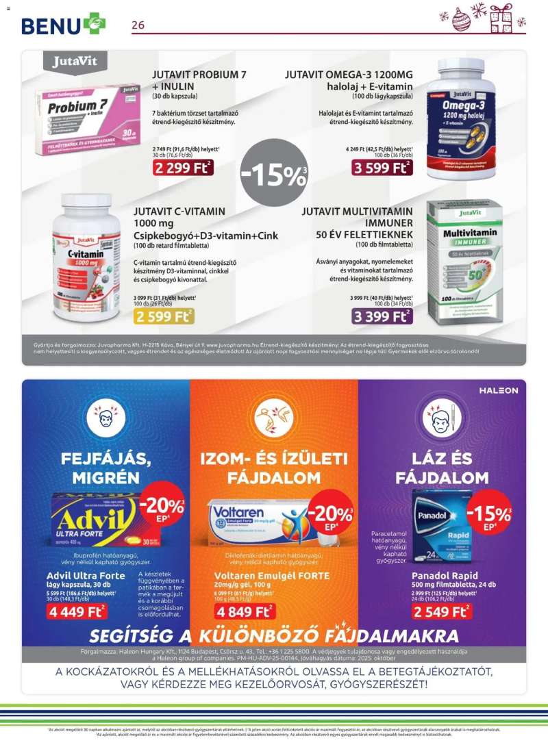 BENU Gyógyszertárak Akciós újság BENU Gyógyszertárak 26 oldal