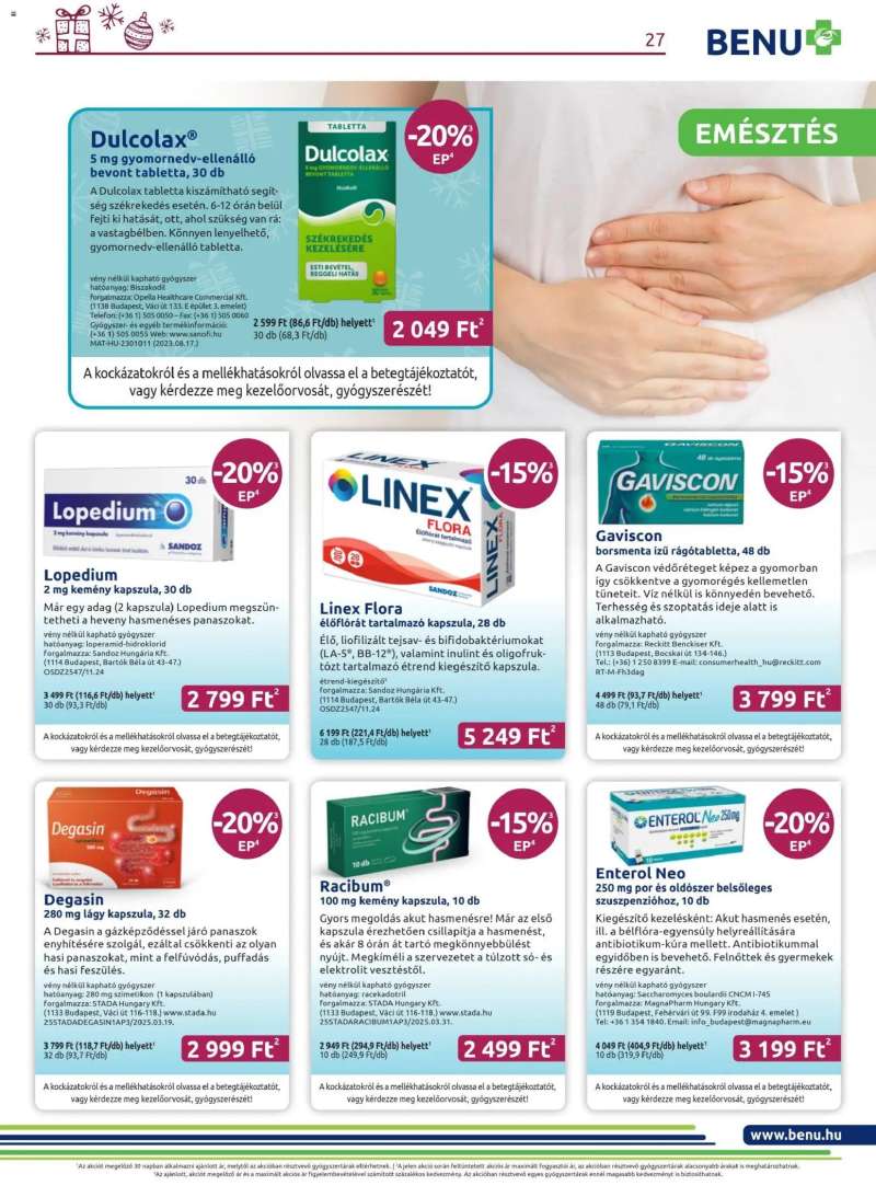 BENU Gyógyszertárak Akciós újság BENU Gyógyszertárak 27 oldal