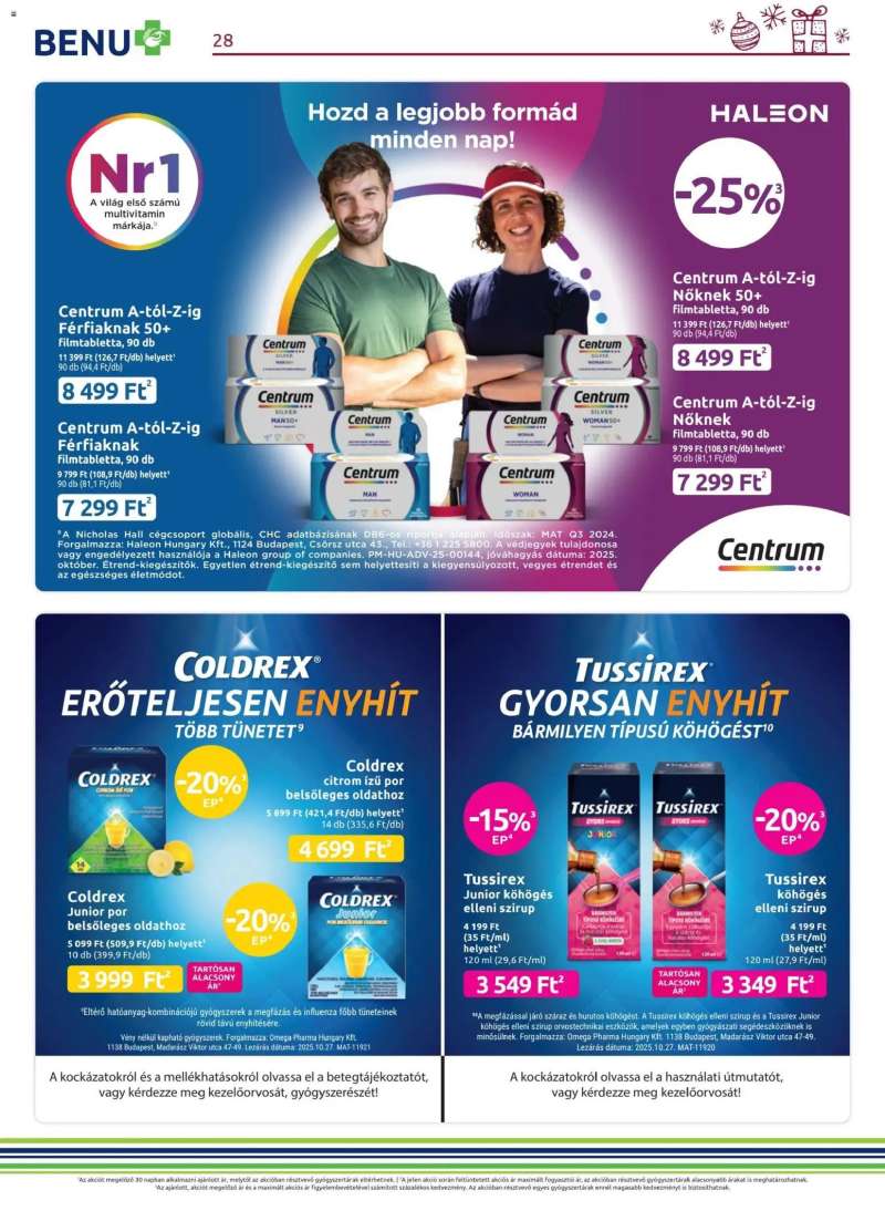 BENU Gyógyszertárak Akciós újság BENU Gyógyszertárak 28 oldal