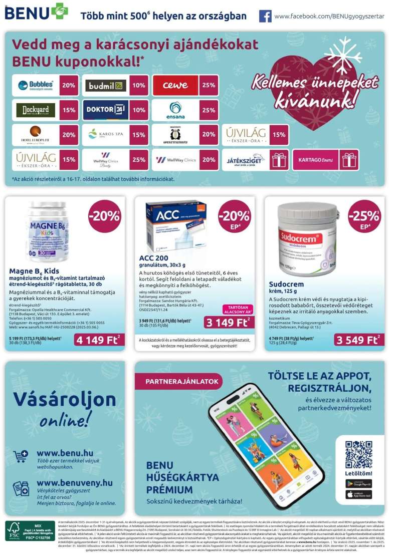 BENU Gyógyszertárak Akciós újság BENU Gyógyszertárak 32 oldal