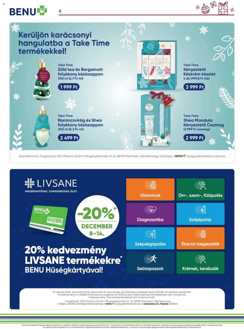 BENU Gyógyszertárak Akciós újság BENU Gyógyszertárak 4 oldal