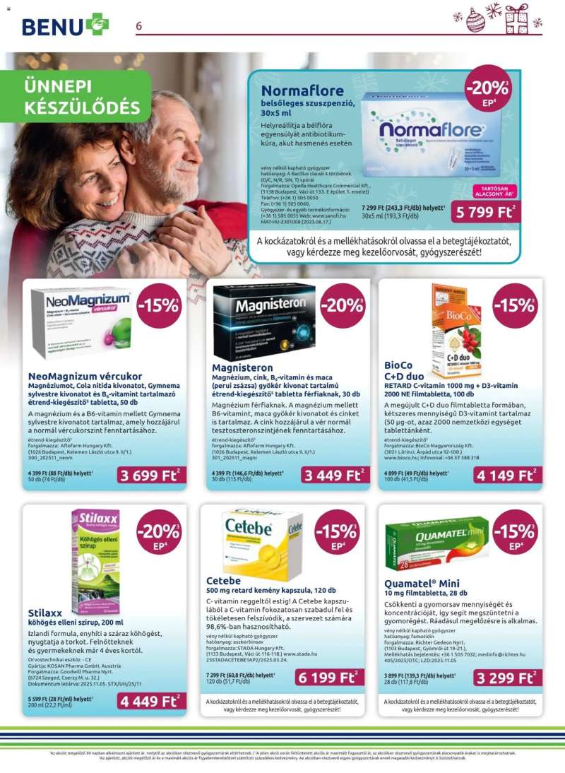 BENU Gyógyszertárak Akciós újság BENU Gyógyszertárak 6 oldal