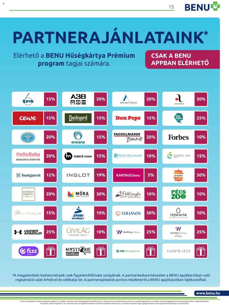 BENU Gyógyszertárak Akciós újság BENU Gyógyszertárak 15 oldal