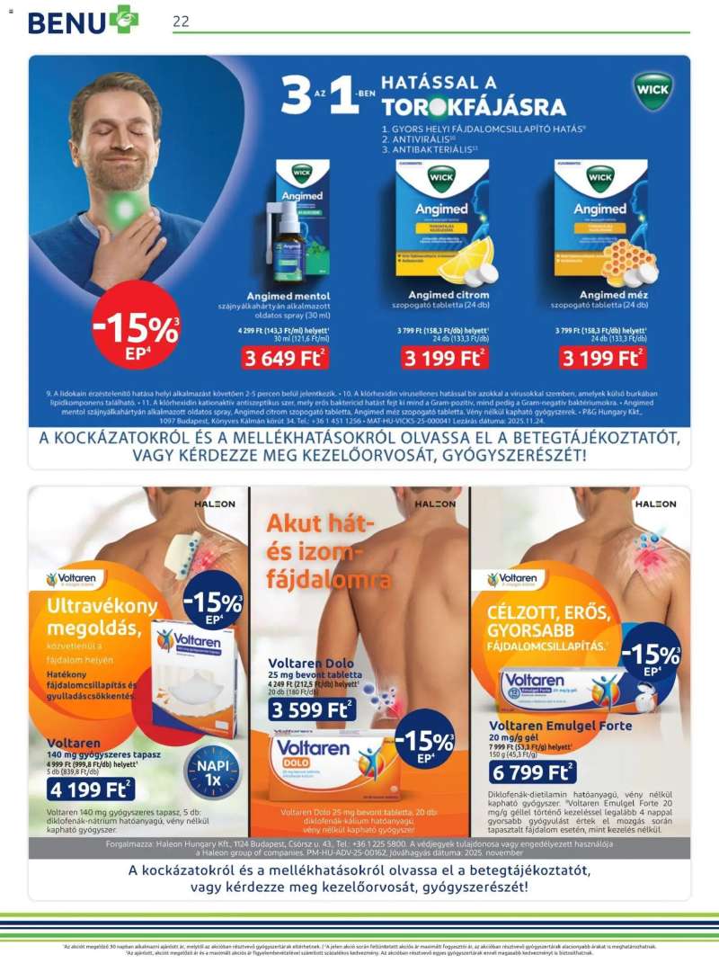 BENU Gyógyszertárak Akciós újság BENU Gyógyszertárak 22 oldal