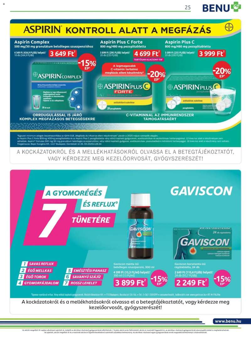 BENU Gyógyszertárak Akciós újság BENU Gyógyszertárak 25 oldal