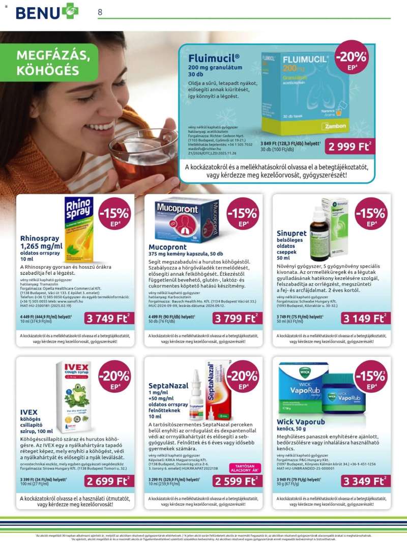 BENU Gyógyszertárak Akciós újság BENU Gyógyszertárak 8 oldal