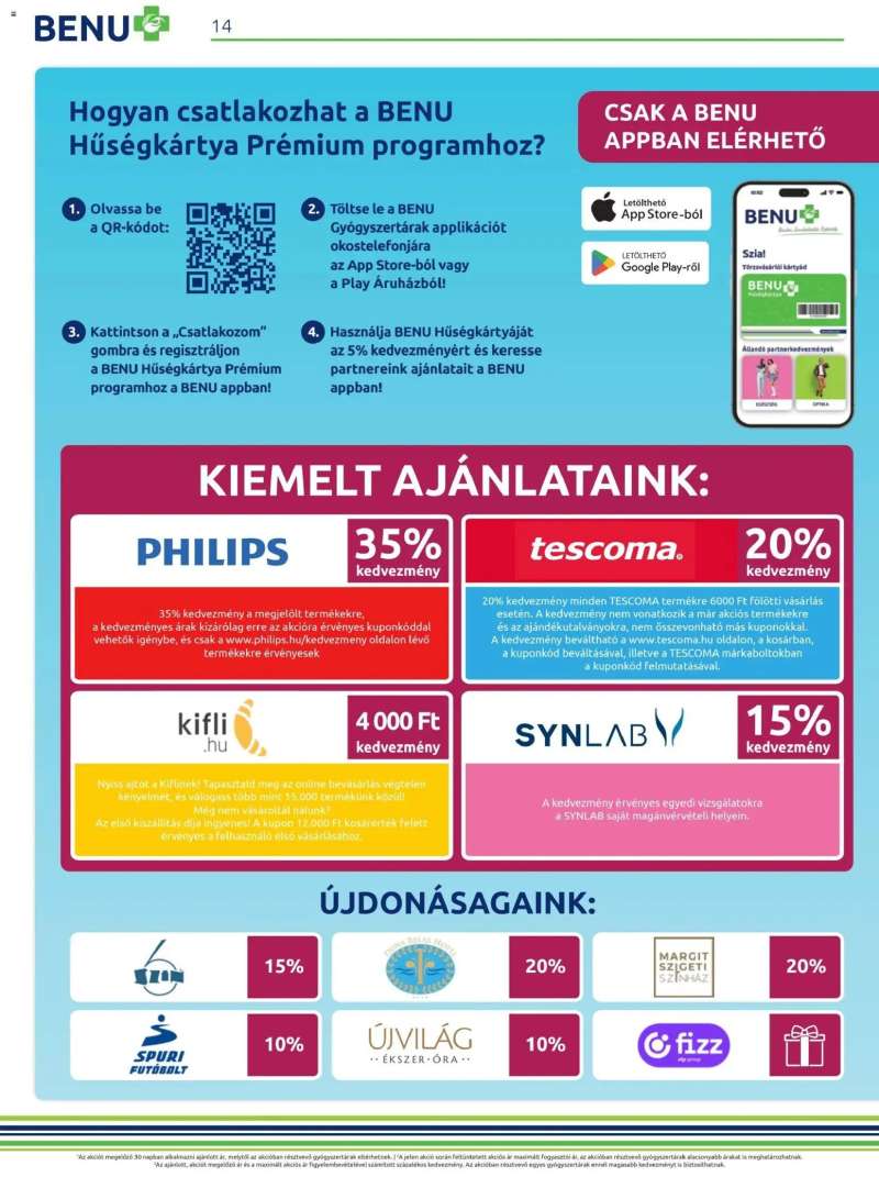 BENU Gyógyszertárak Akciós újság BENU Gyógyszertárak 14 oldal