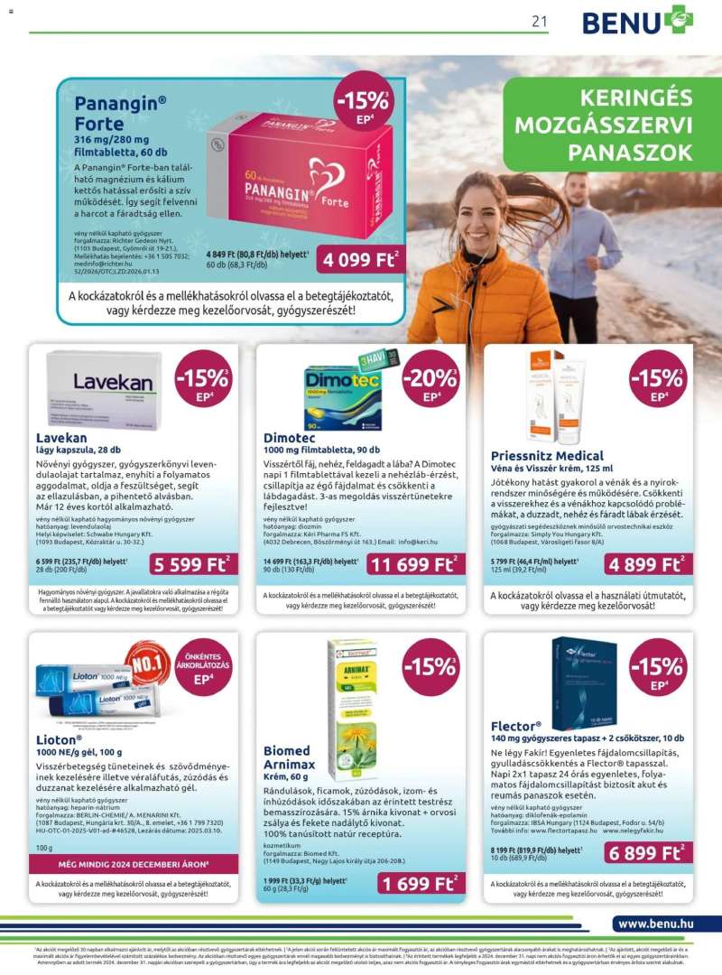 BENU Gyógyszertárak Akciós újság BENU Gyógyszertárak 21 oldal