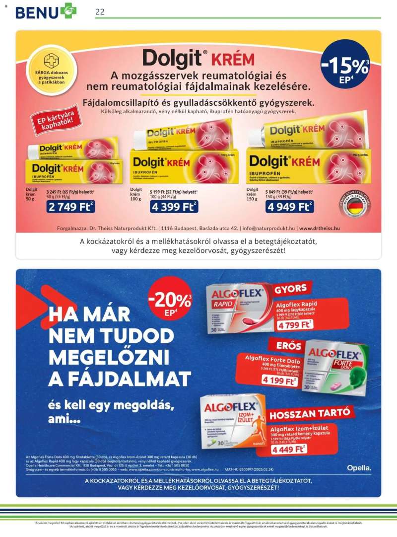 BENU Gyógyszertárak Akciós újság BENU Gyógyszertárak 22 oldal