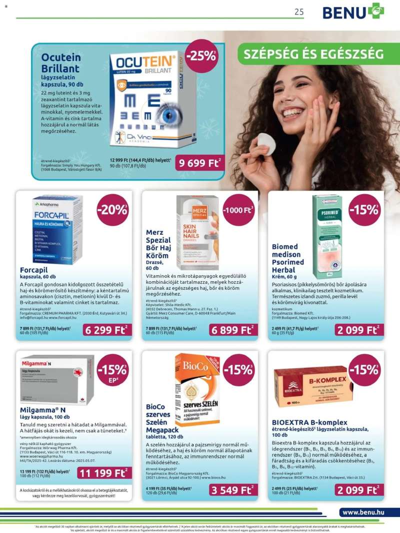 BENU Gyógyszertárak Akciós újság BENU Gyógyszertárak 25 oldal