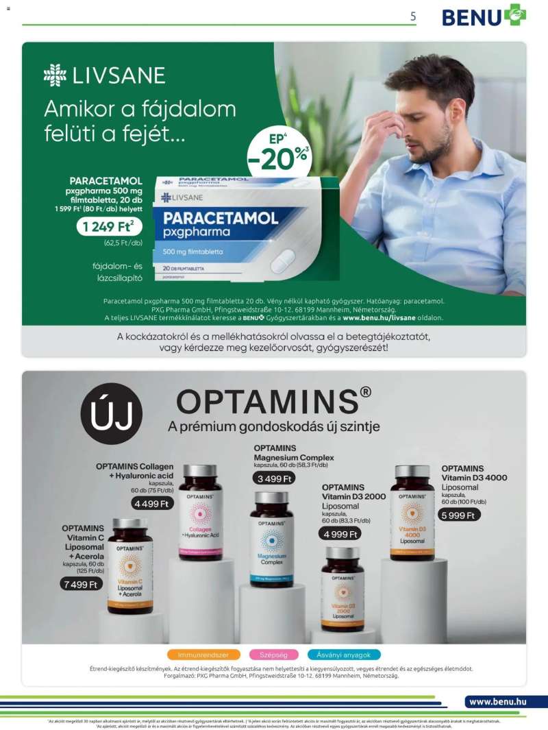 BENU Gyógyszertárak Akciós újság BENU Gyógyszertárak 5 oldal