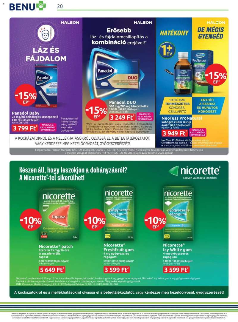 BENU Gyógyszertárak BENU Gyógyszertárak akciós újság 20 oldal