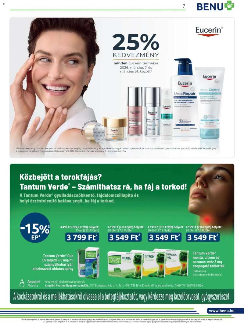 BENU Gyógyszertárak BENU Gyógyszertárak akciós újság 6 oldal
