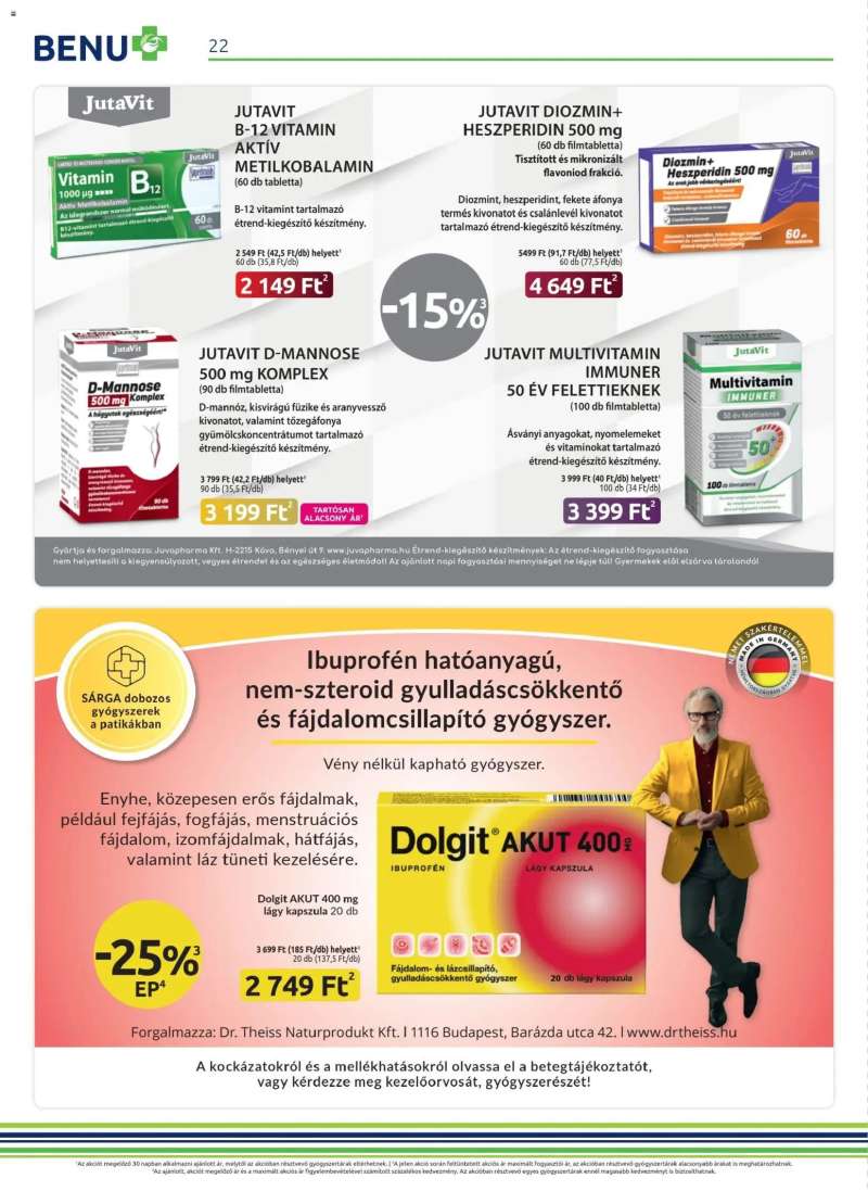 BENU Gyógyszertárak BENU Gyógyszertárak akciós újság 22 oldal