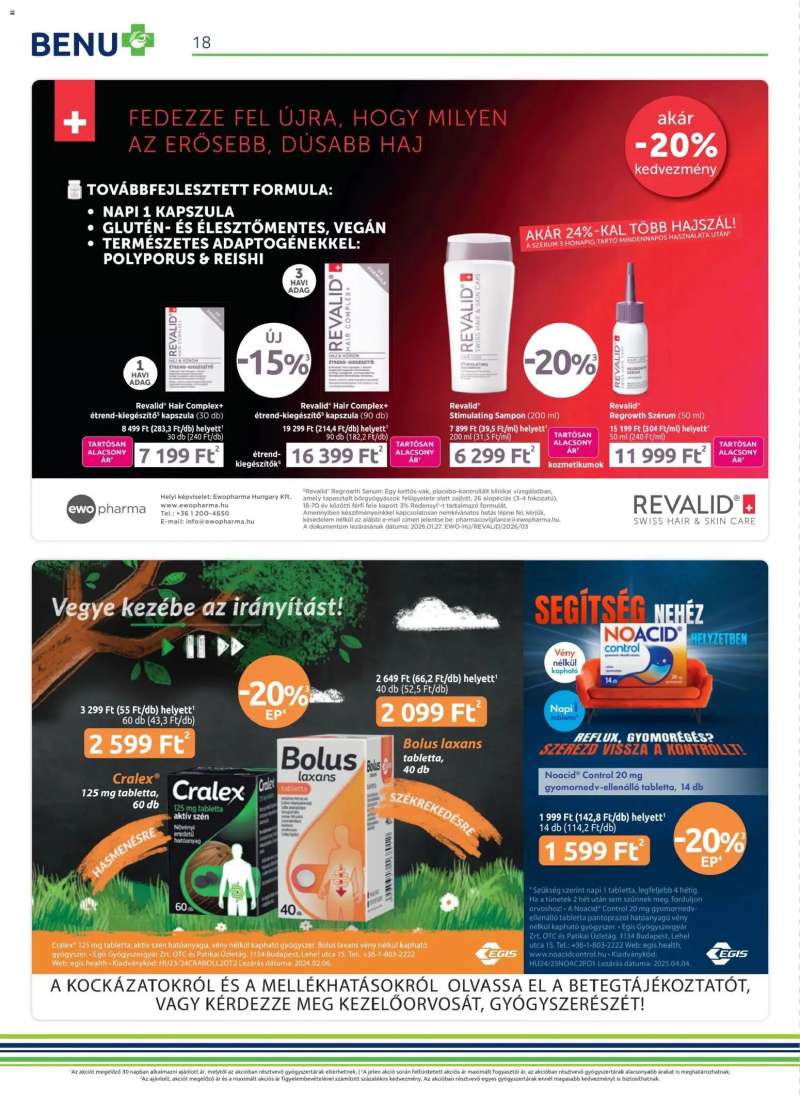 BENU Gyógyszertárak BENU Gyógyszertárak akciós újság 18 oldal