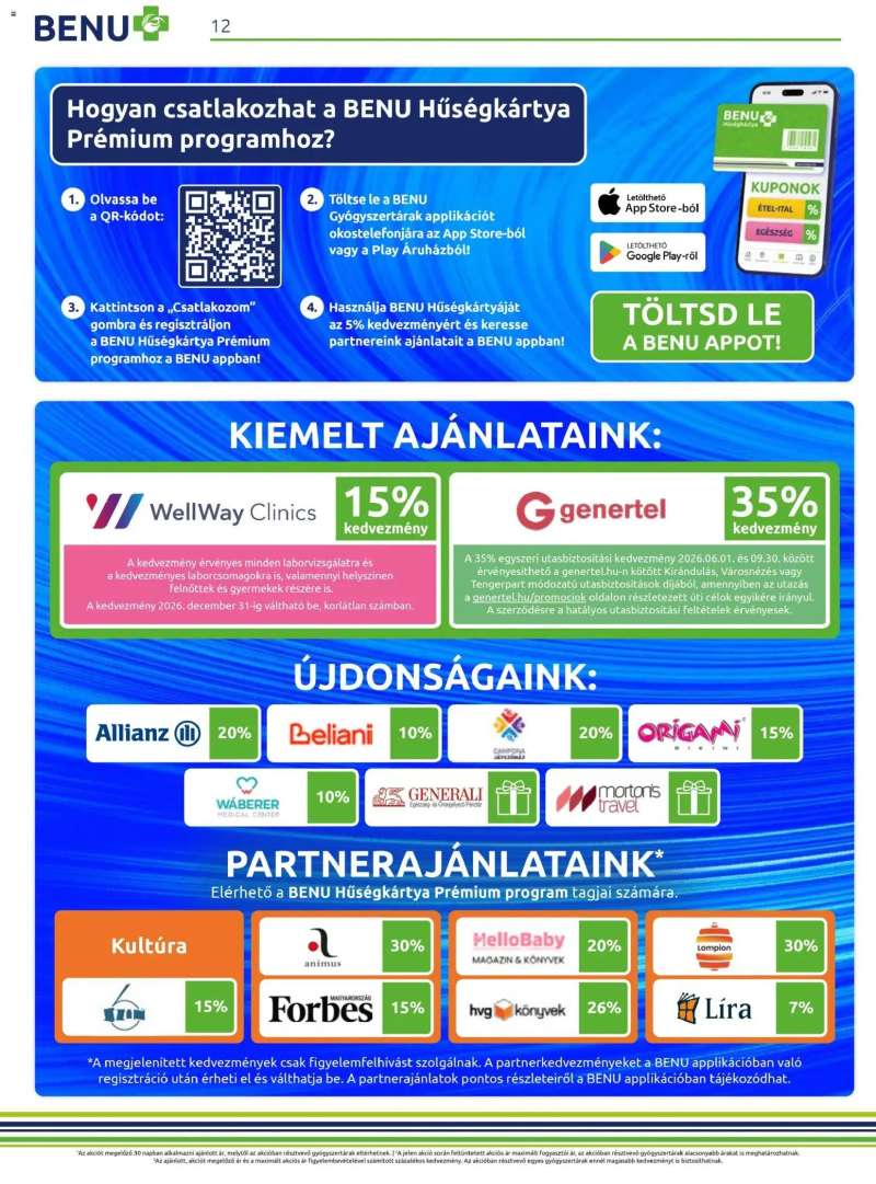 BENU Gyógyszertárak BENU Gyógyszertárak akciós újság 12 oldal