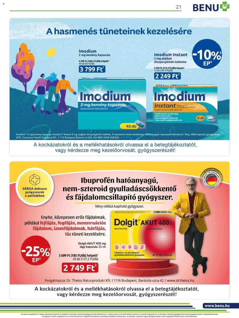 BENU Gyógyszertárak BENU Gyógyszertárak akciós újság 21 oldal
