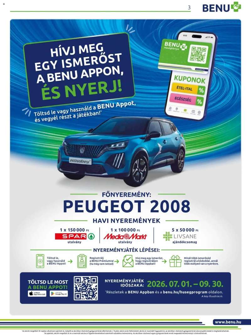 BENU Gyógyszertárak BENU Gyógyszertárak akciós újság 3 oldal