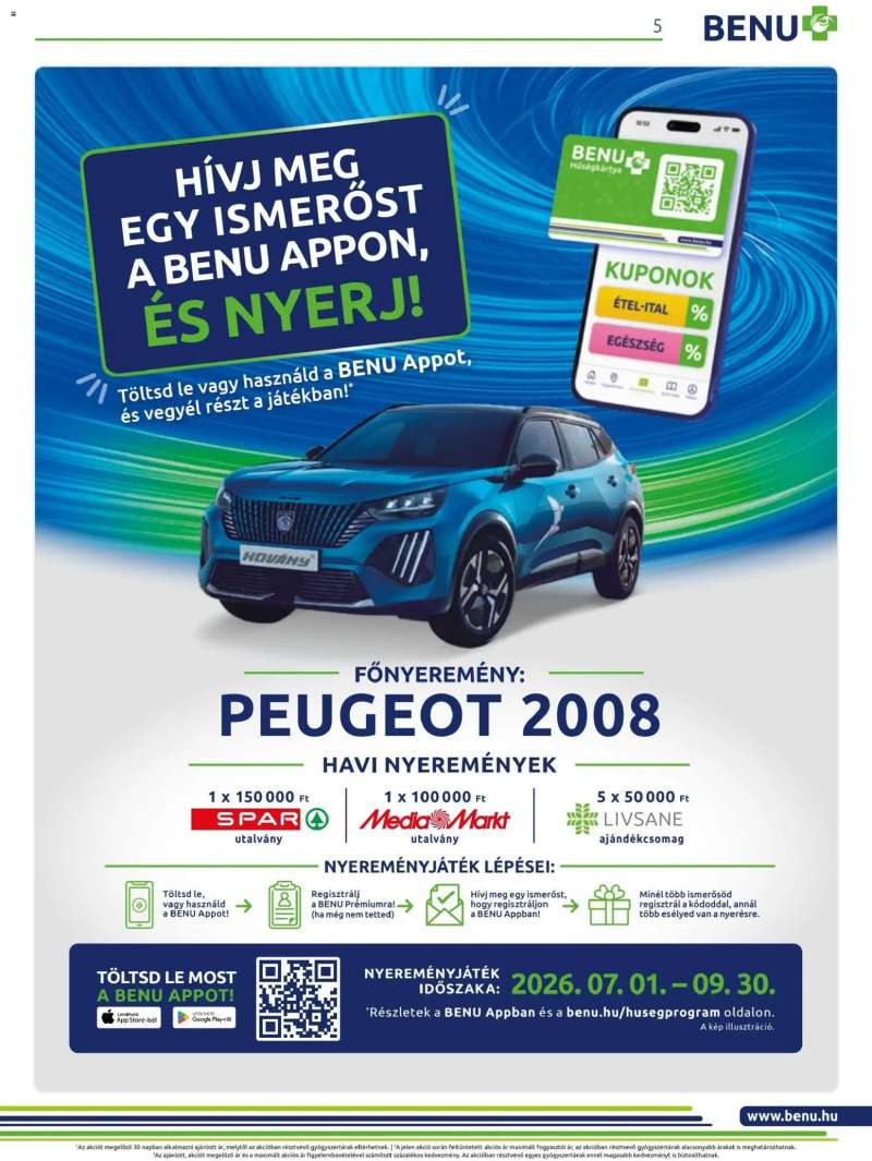 BENU Gyógyszertárak BENU Gyógyszertárak akciós újság 5 oldal
